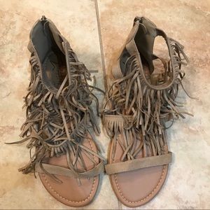 Celebrity nyc fringe sandals